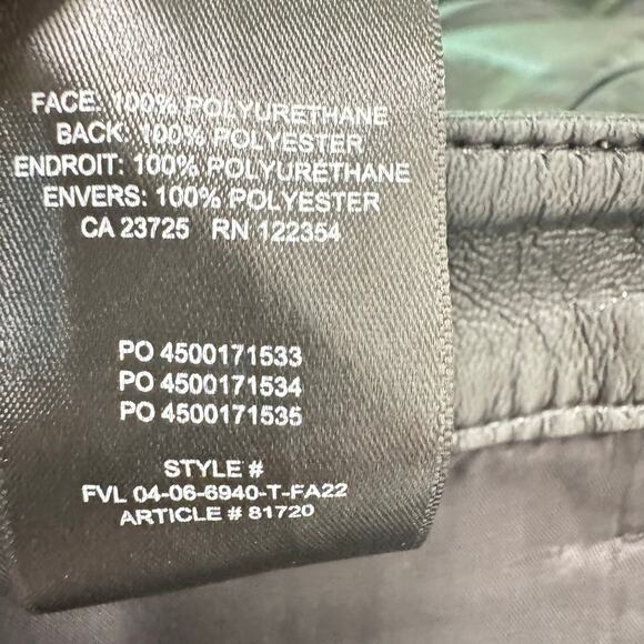 Wilfred Black Leather Pants Stretch High Waist Straight Leg Womens Size 12 - Picture 12 of 13